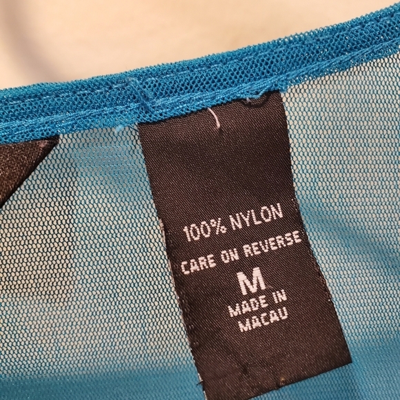 New York & Company 100% Nylon transparent blouse size M - Picture 4 of 10